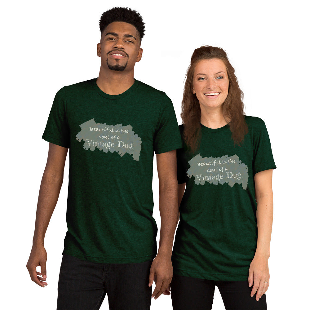 "CQ Original" Beautiful Soul - Vintage Dog - Short sleeve t-shirt Unisex