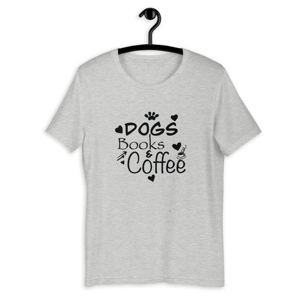 "CQ Original" Dogs, Books & Coffee - Short-Sleeve Unisex T-Shirt