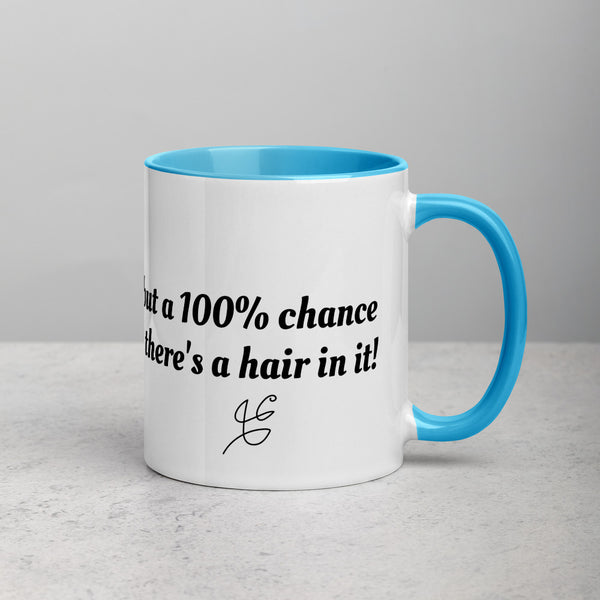 "CQ Original"  Pawsibility of Coffee - 100% chance of hair!   Mug with Color Inside