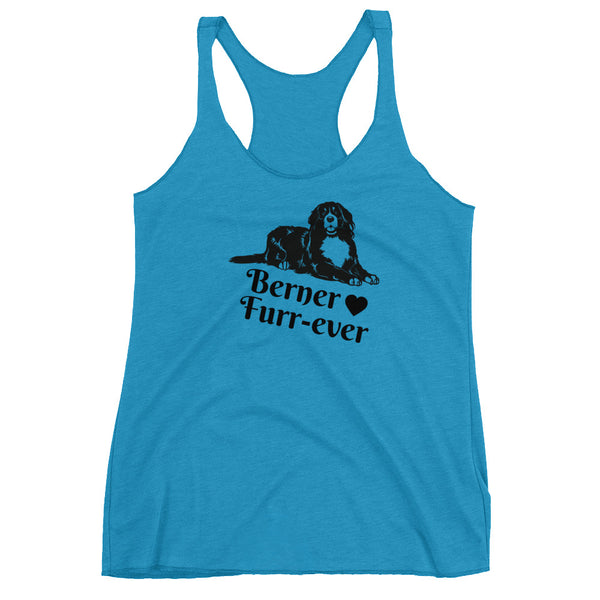 "CQ Original" Berner Furr-ever  Women's Racerback Tank