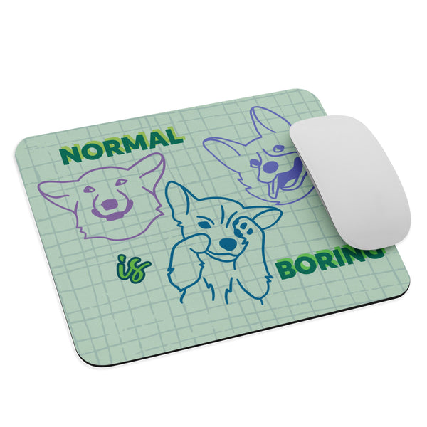 "CQ Original" Normal is Boring Crazy Dogs!  Mouse pad