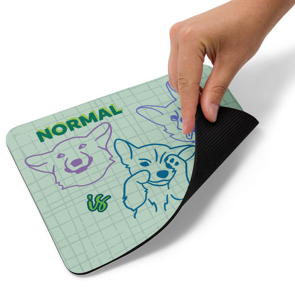 "CQ Original" Normal is Boring Crazy Dogs!  Mouse pad