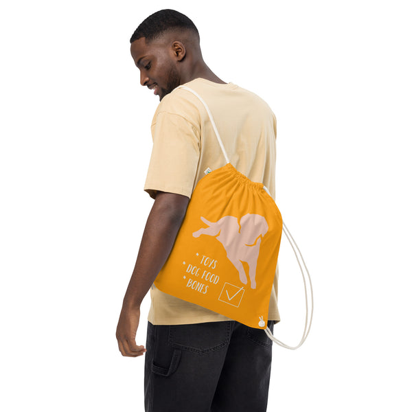 "CQ Original" Dog Treats - Organic cotton drawstring bag