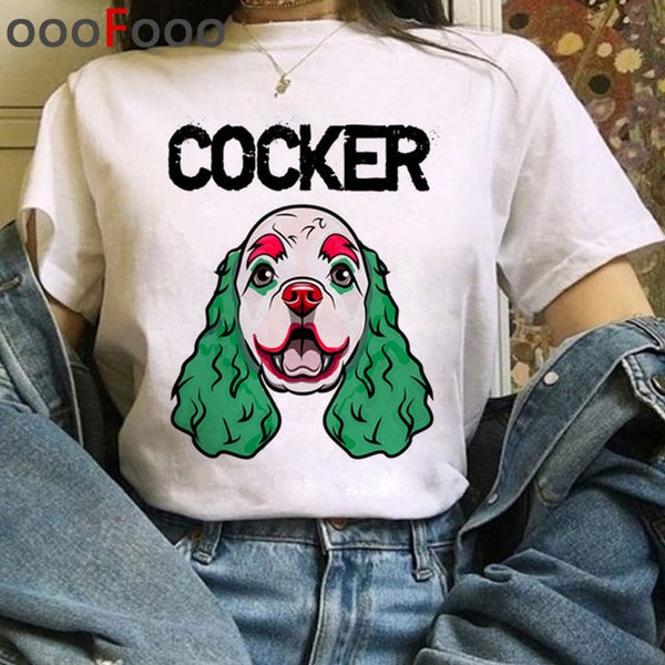 New Dogs Funny Cartoon T Shirt Women