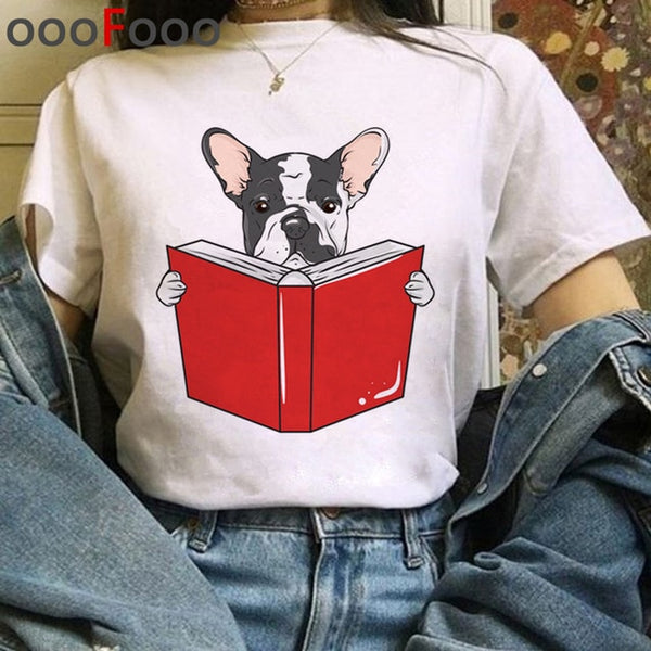 New Dogs Funny Cartoon T Shirt Women