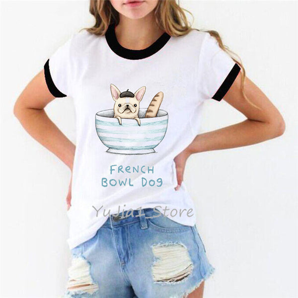 Anatomy of the pug dog animal print t-shirt