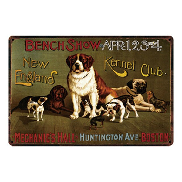 Dog Metal Sign Tin Poster 20x30cm