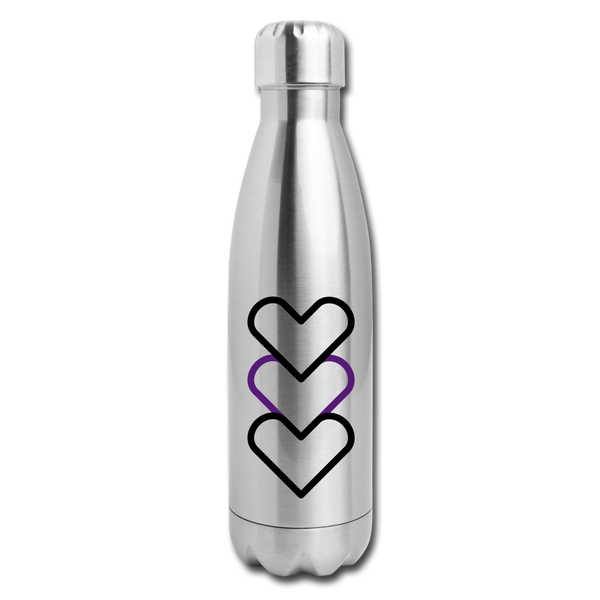 "CQ Original" - Change the World - Insulated Stainless Steel Water Bottle - silver