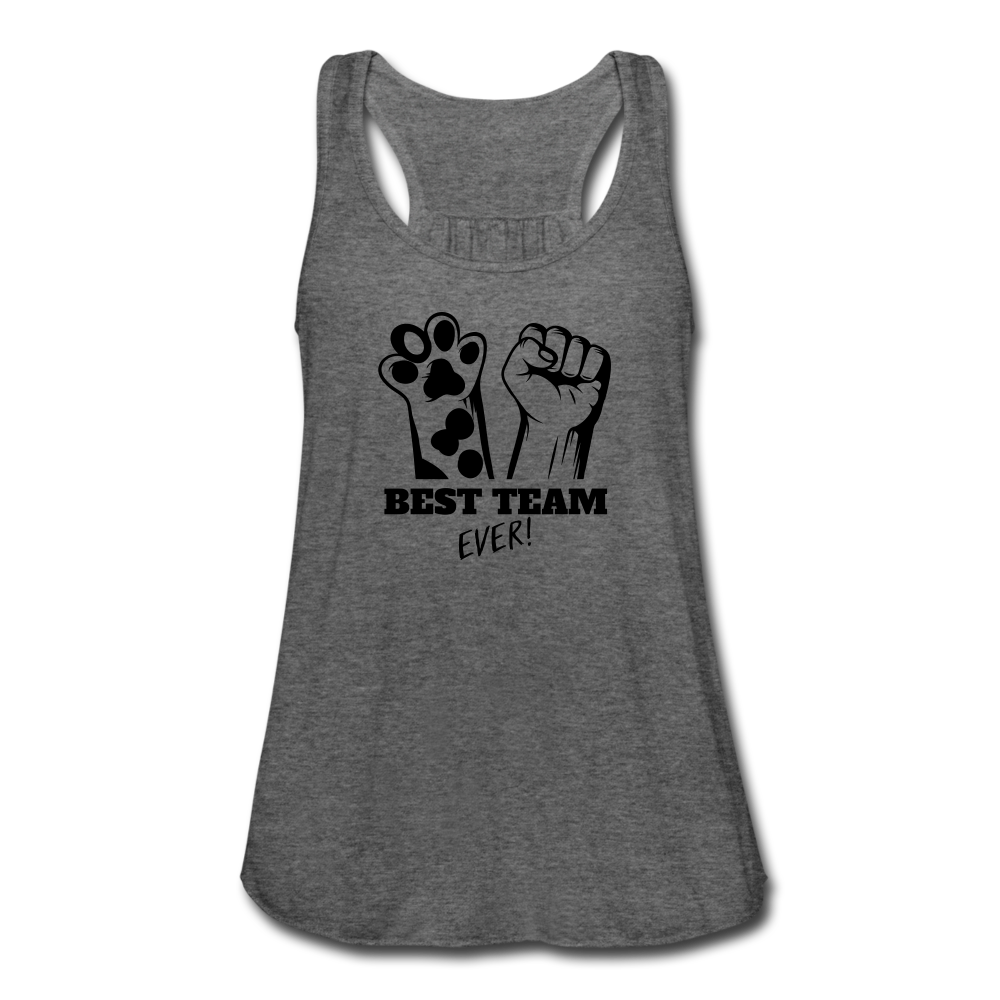 "CQ Original"  Best Team Ever - Women's Flowy Tank Top by Bella - deep heather