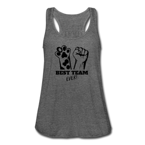 "CQ Original"  Best Team Ever - Women's Flowy Tank Top by Bella - deep heather