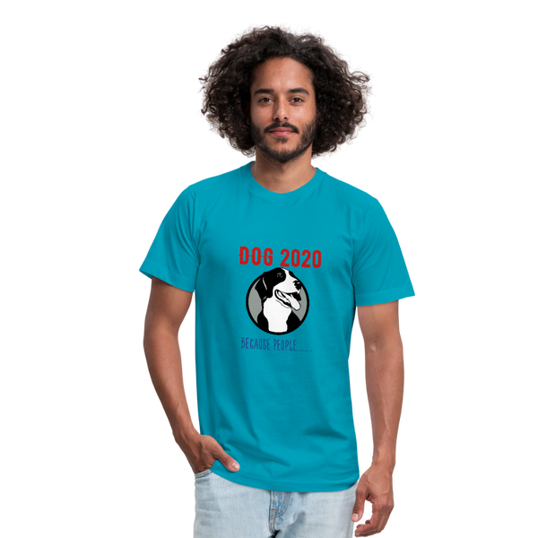 "CQ Original" DOG 2020  Unisex Jersey T-Shirt by Bella + Canvas - turquoise