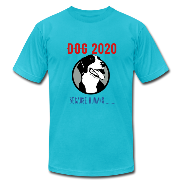 "CQ Original" DOG 2020 - Unisex Jersey T-Shirt by Bella + Canvas - turquoise