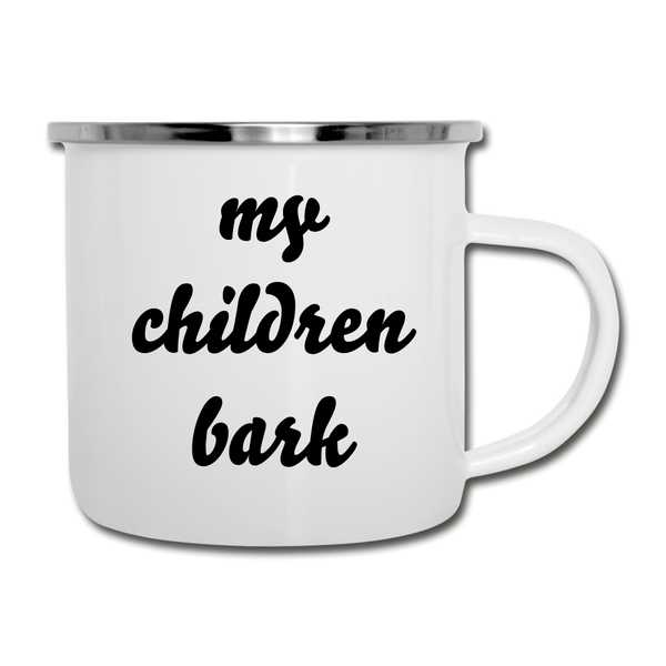 "CQ Original" my children bark Camper Mug - white