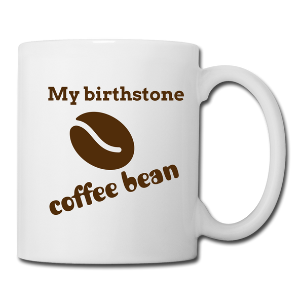 "CQ Original " Coffee Bean birthstone  Coffee/Tea Mug - white