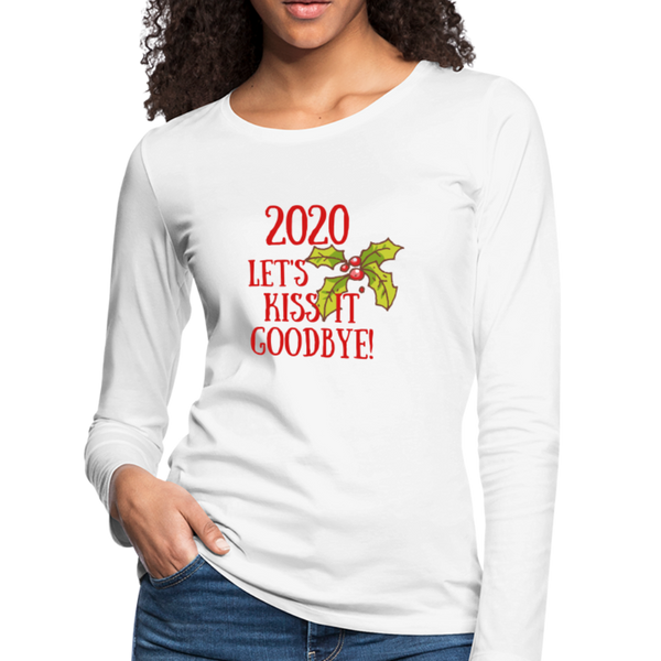 "CQ Original" 2020 Kiss It GoodBye - Women's Premium Long Sleeve T-Shirt - white