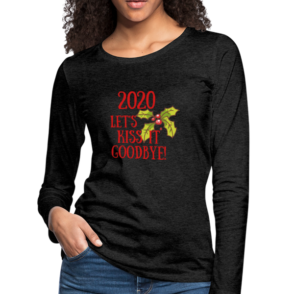 "CQ Original" 2020 Kiss It GoodBye - Women's Premium Long Sleeve T-Shirt - charcoal gray