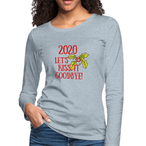 "CQ Original" 2020 Kiss It GoodBye - Women's Premium Long Sleeve T-Shirt - heather ice blue