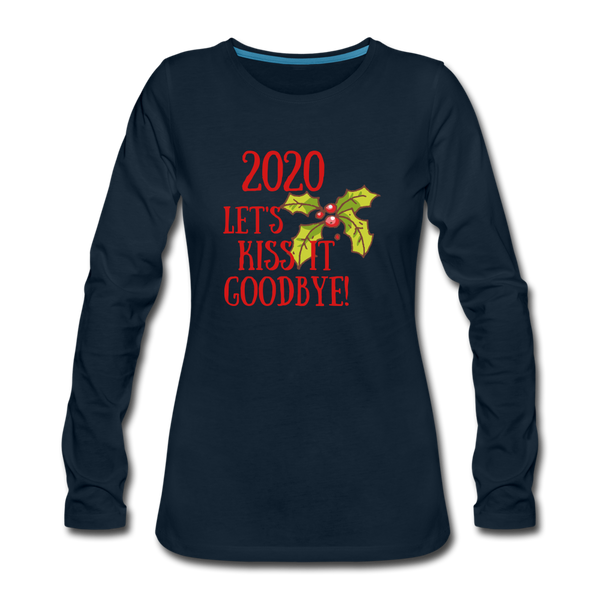 "CQ Original" 2020 Kiss It GoodBye - Women's Premium Long Sleeve T-Shirt - deep navy