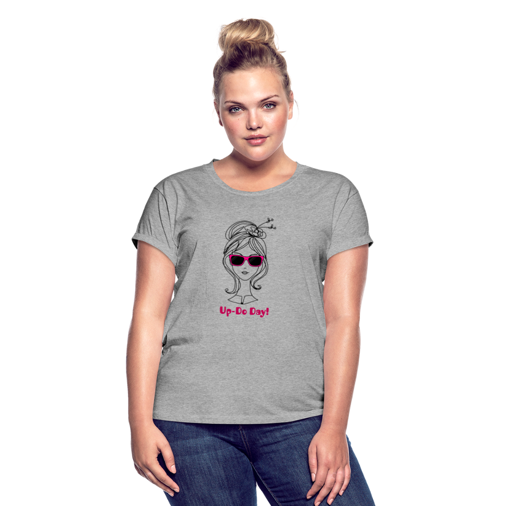 "CQ Original" Up-Do Day! Women's Relaxed Fit T-Shirt - heather gray