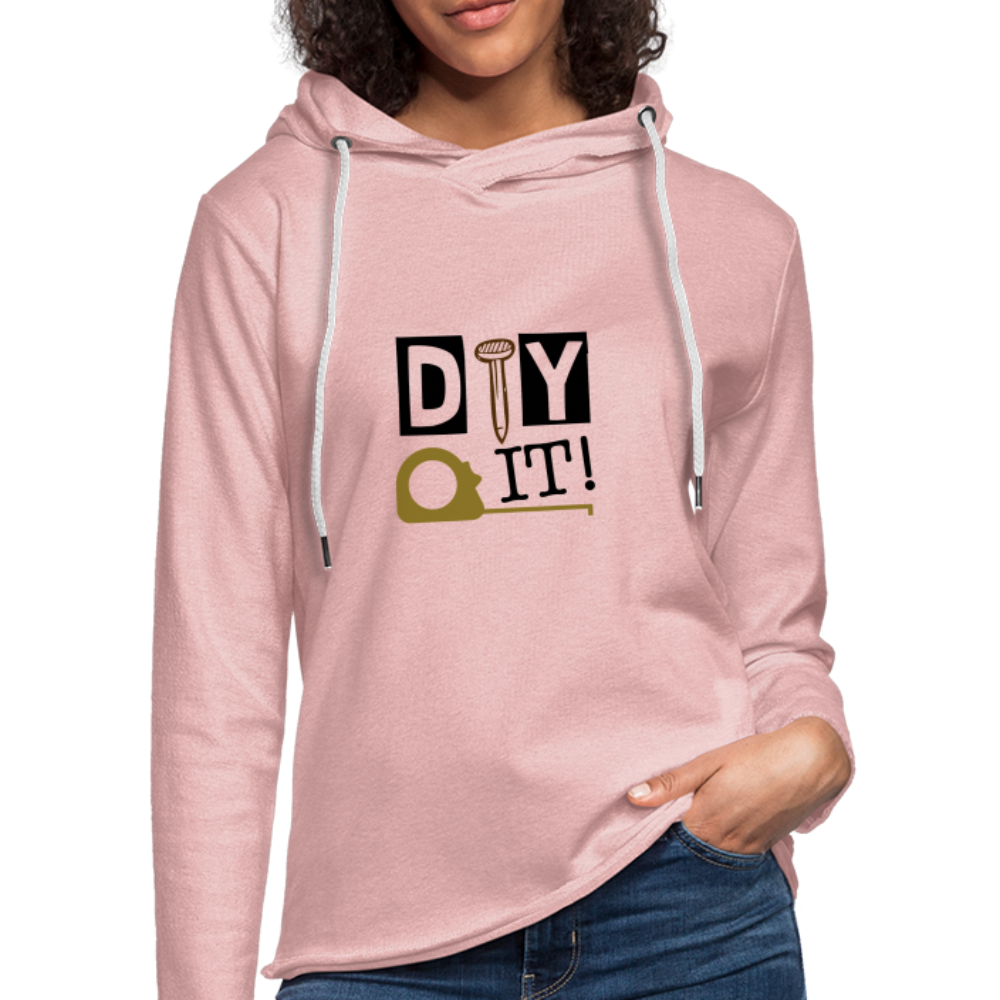 "CQ Original" DIY IT! Unisex Lightweight Terry Hoodie - cream heather pink