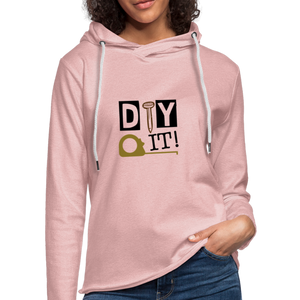 "CQ Original" DIY IT! Unisex Lightweight Terry Hoodie - cream heather pink