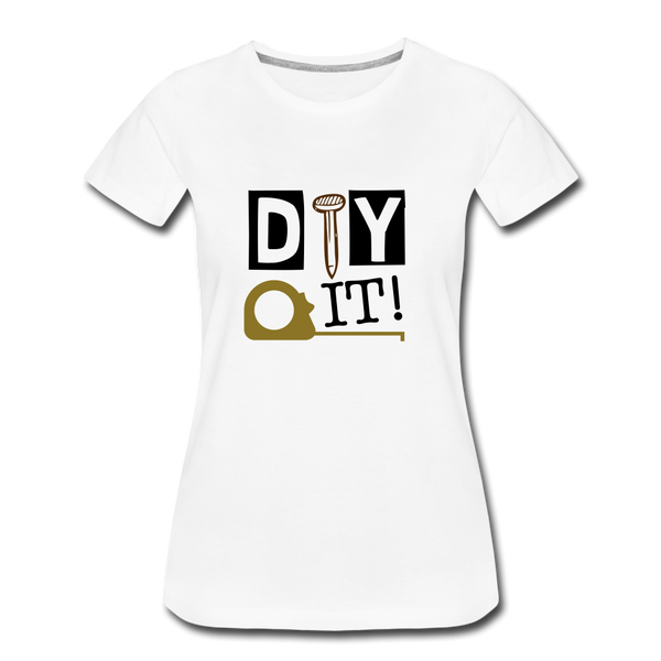 "CQ Original" DIY IT!   Women’s Premium T-Shirt - white