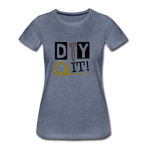 "CQ Original" DIY IT!   Women’s Premium T-Shirt - heather blue