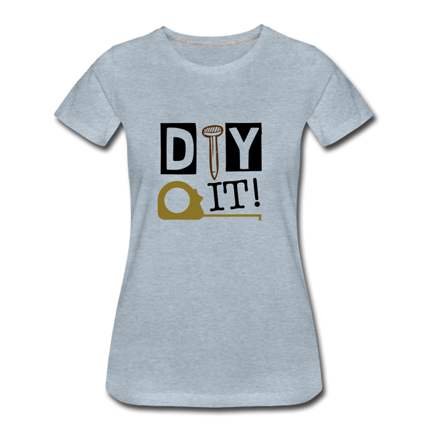 "CQ Original" DIY IT!   Women’s Premium T-Shirt - heather ice blue