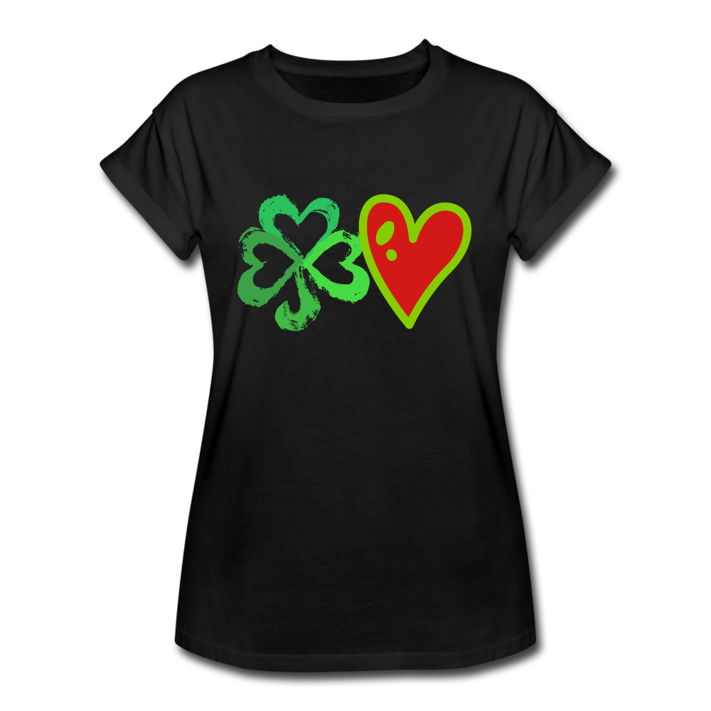 "CQ Original" Lucky Love - Women's Relaxed Fit T-Shirt - black