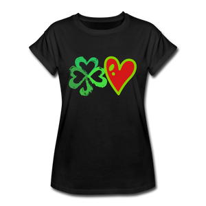 "CQ Original" Lucky Love - Women's Relaxed Fit T-Shirt - black