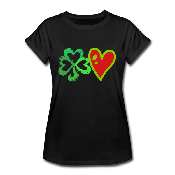 "CQ Original" Lucky Love - Women's Relaxed Fit T-Shirt - black