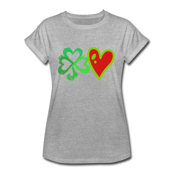 "CQ Original" Lucky Love - Women's Relaxed Fit T-Shirt - heather gray