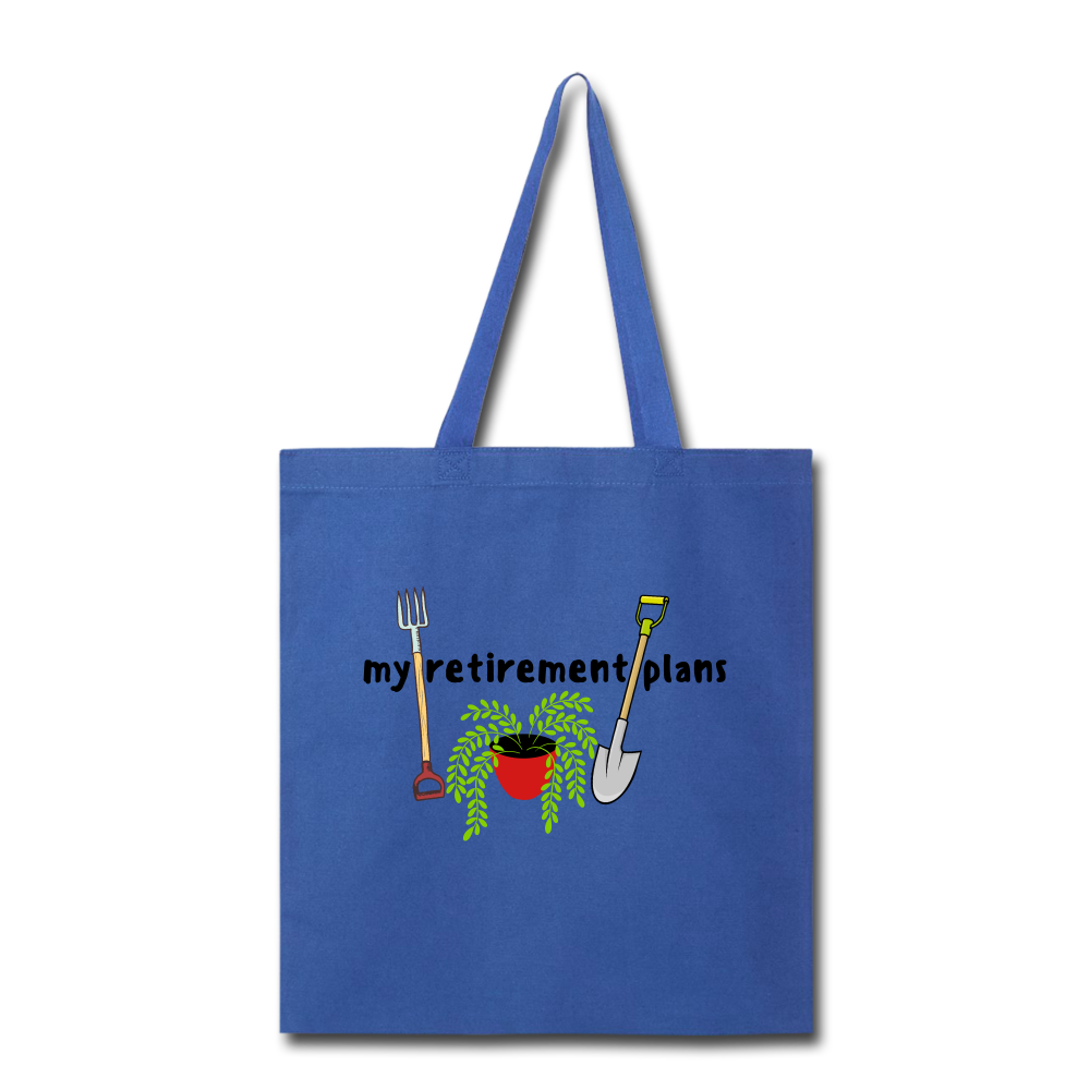 "CQ ORIGINAL" My Retirement Plans - Tote Bag - royal blue