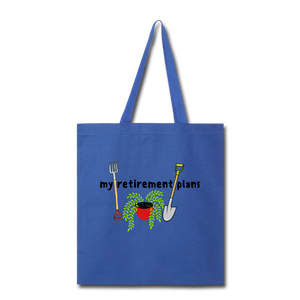 "CQ ORIGINAL" My Retirement Plans - Tote Bag - royal blue