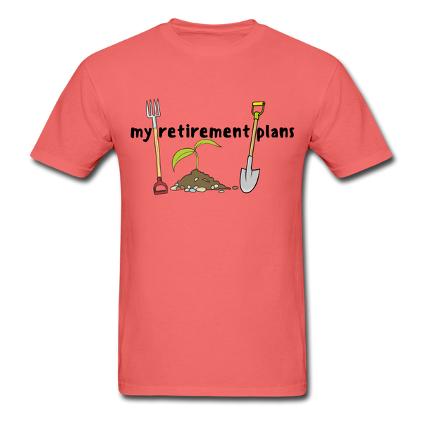 "CQ Original" My Retirement Plans - Unisex ComfortWash Garment Dyed T-Shirt - coral