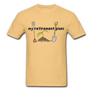 "CQ Original" My Retirement Plans - Unisex ComfortWash Garment Dyed T-Shirt - light yellow