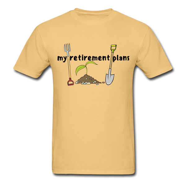 "CQ Original" My Retirement Plans - Unisex ComfortWash Garment Dyed T-Shirt - light yellow