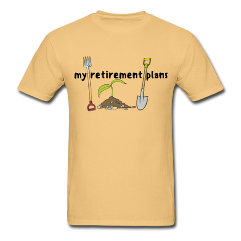 "CQ Original" My Retirement Plans - Unisex ComfortWash Garment Dyed T-Shirt - light yellow