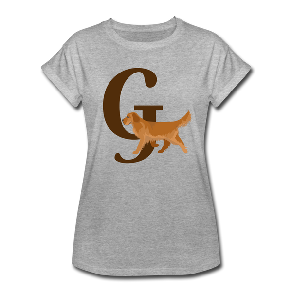 "CQ Original" G for Golden - Women's Relaxed Fit T-Shirt - heather gray