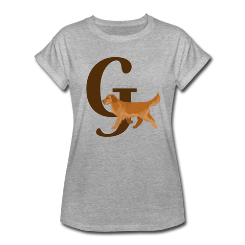 "CQ Original" G for Golden - Women's Relaxed Fit T-Shirt - heather gray