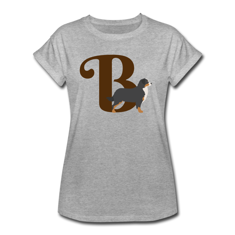 "CQ Original" B for Bernese - Women's Relaxed Fit T-Shirt - heather gray