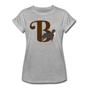 "CQ Original" B for Bernese - Women's Relaxed Fit T-Shirt - heather gray