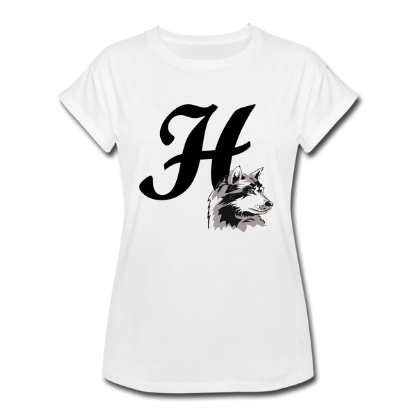 "CQ Original" H for Husky - Women's Relaxed Fit T-Shirt - white