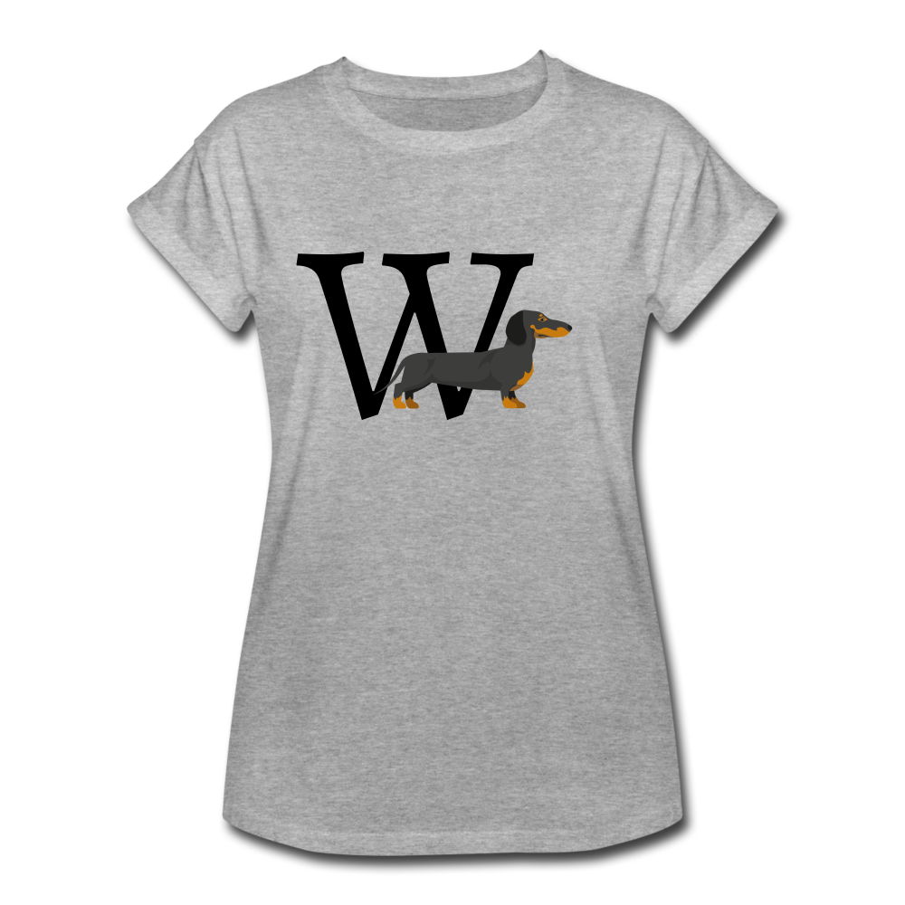 "CQ Original" W for Weiner - Women's Relaxed Fit T-Shirt - heather gray