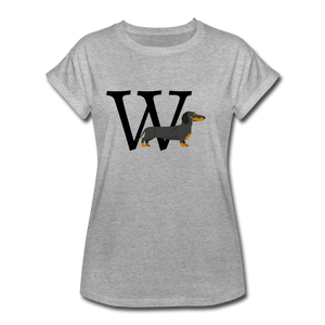 "CQ Original" W for Weiner - Women's Relaxed Fit T-Shirt - heather gray