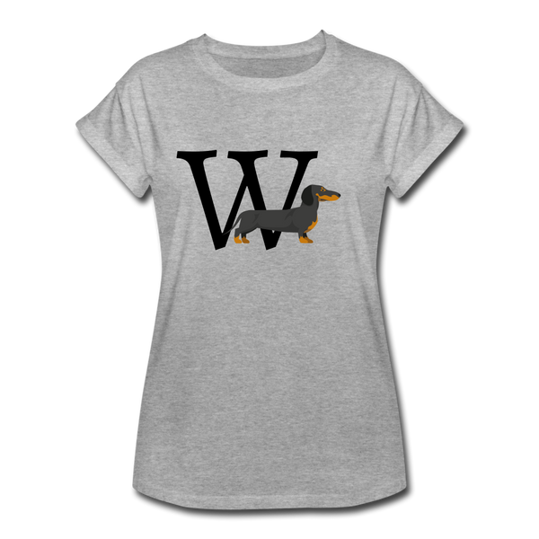 "CQ Original" W for Weiner - Women's Relaxed Fit T-Shirt - heather gray