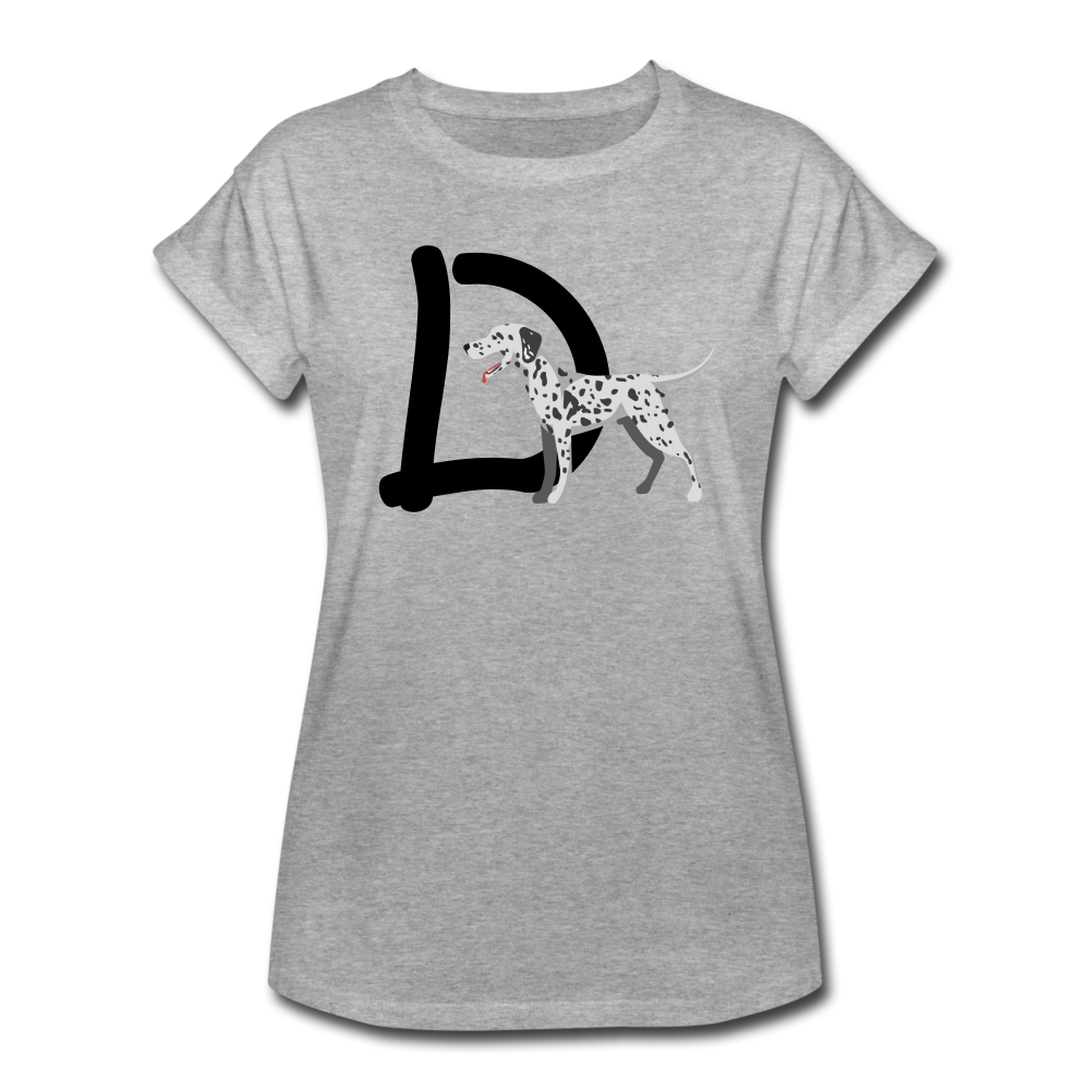 "CQ Original" D for Dalmation - Women's Relaxed Fit T-Shirt - heather gray