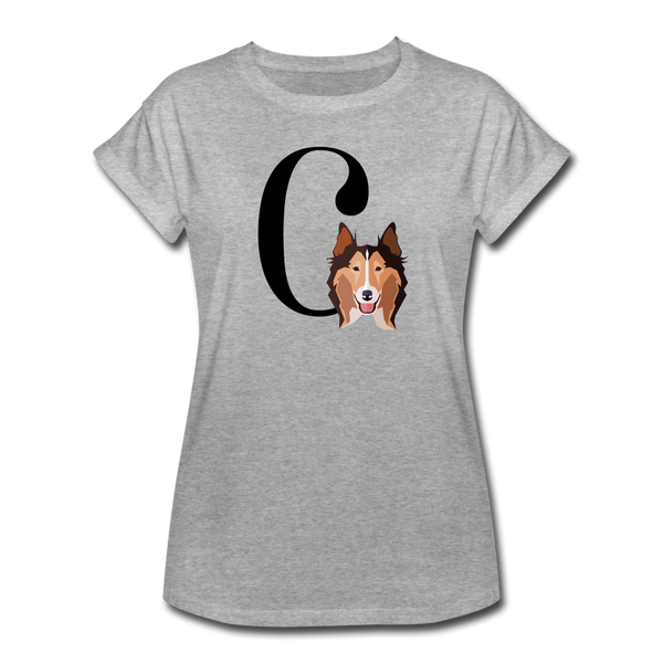 "CQ Original" C for Collie - Women's Relaxed Fit T-Shirt - heather gray