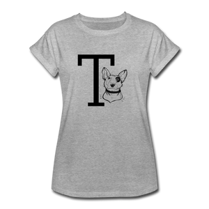 "CQ Original" T for Terrier - Women's Relaxed Fit T-Shirt - heather gray