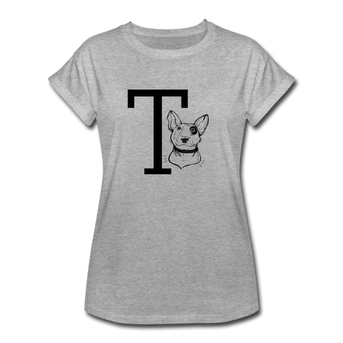 "CQ Original" T for Terrier - Women's Relaxed Fit T-Shirt - heather gray